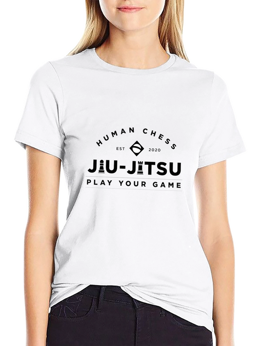 Human Chess Jiu-Jitsu Black T-Shirt