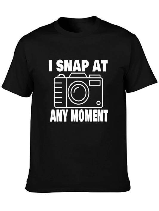 I Snap at Any Moment Camera T-Shirt