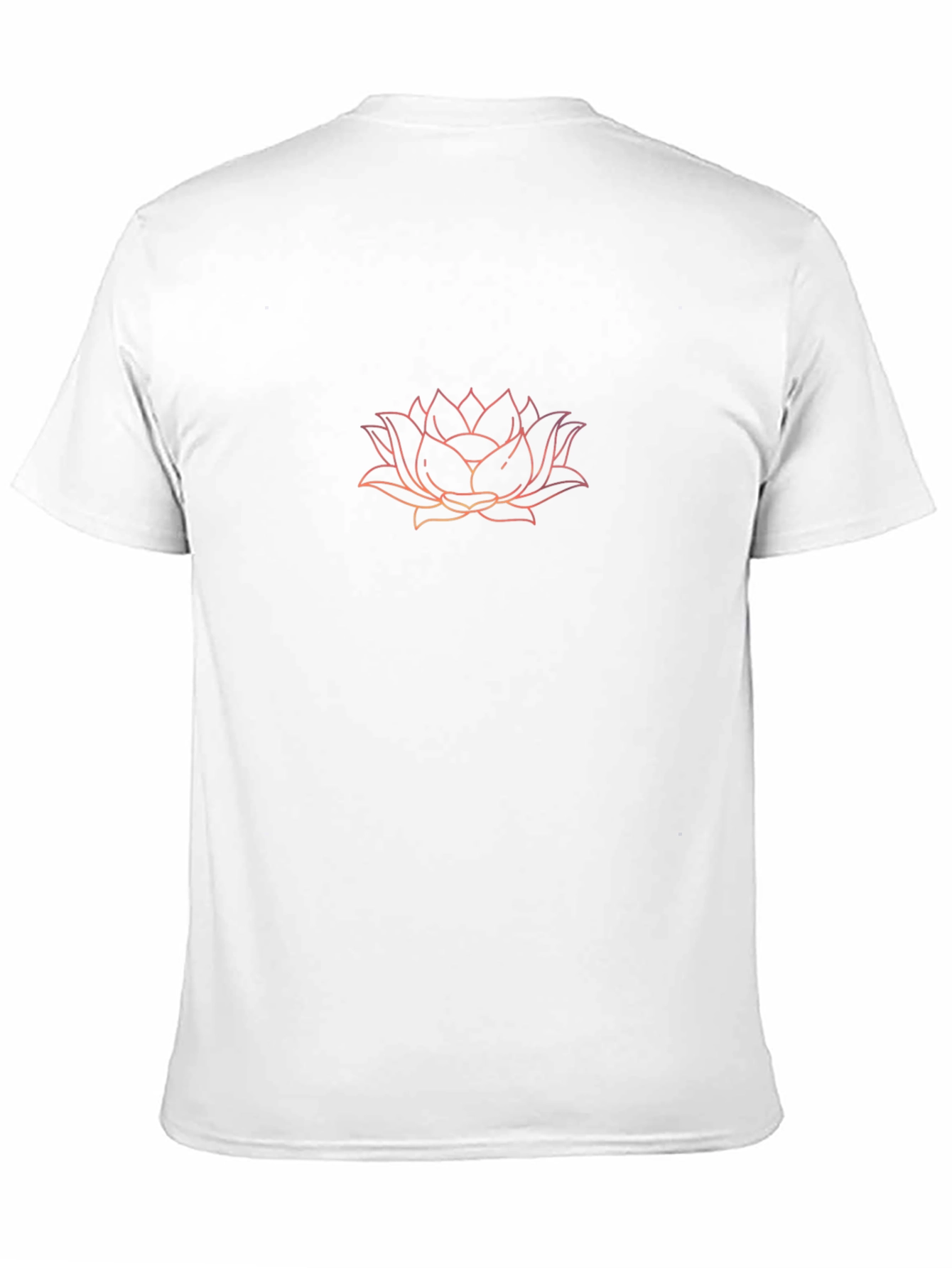 Lotus Flower Graphic Black T-Shirt