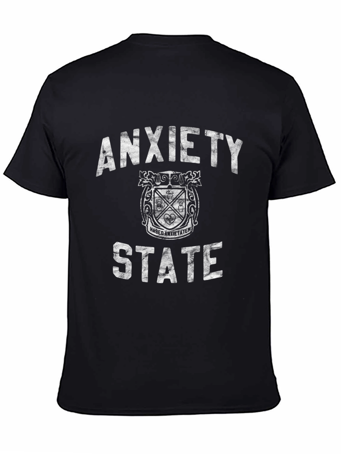 Anxiety State T-Shirt - Black Graphic Tee