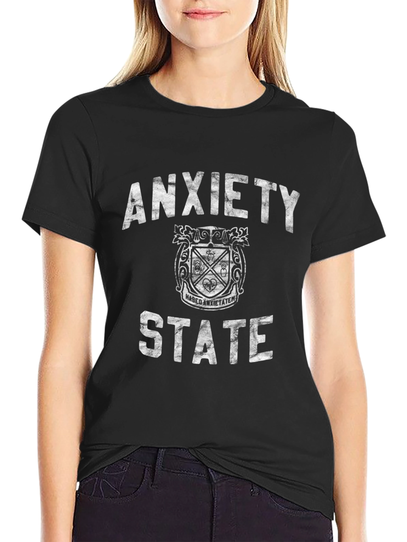 Anxiety State T-Shirt - Black Graphic Tee