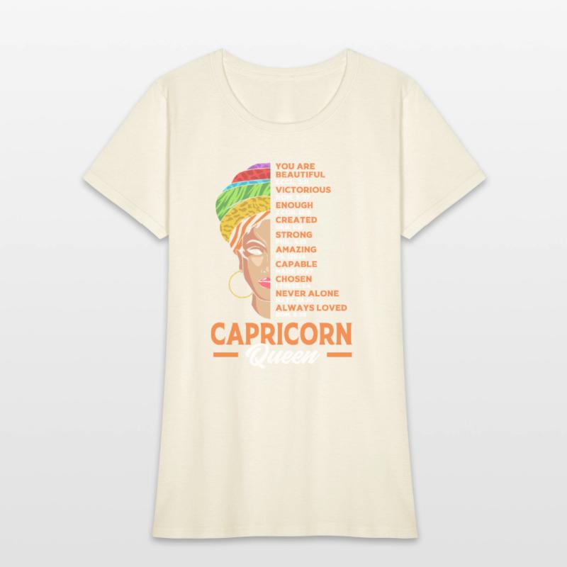 Zodiac Black Woman Capricorn Queen For Women