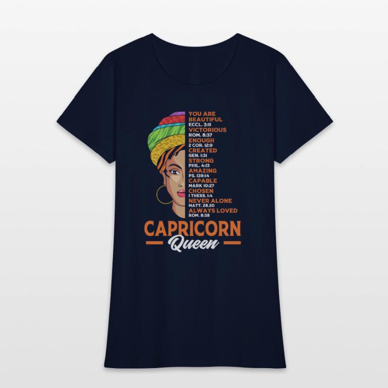 Zodiac Black Woman Capricorn Queen For Women