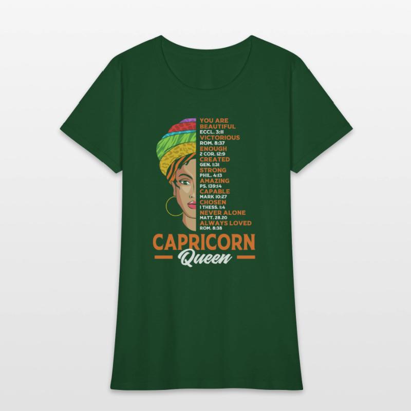 Zodiac Black Woman Capricorn Queen For Women