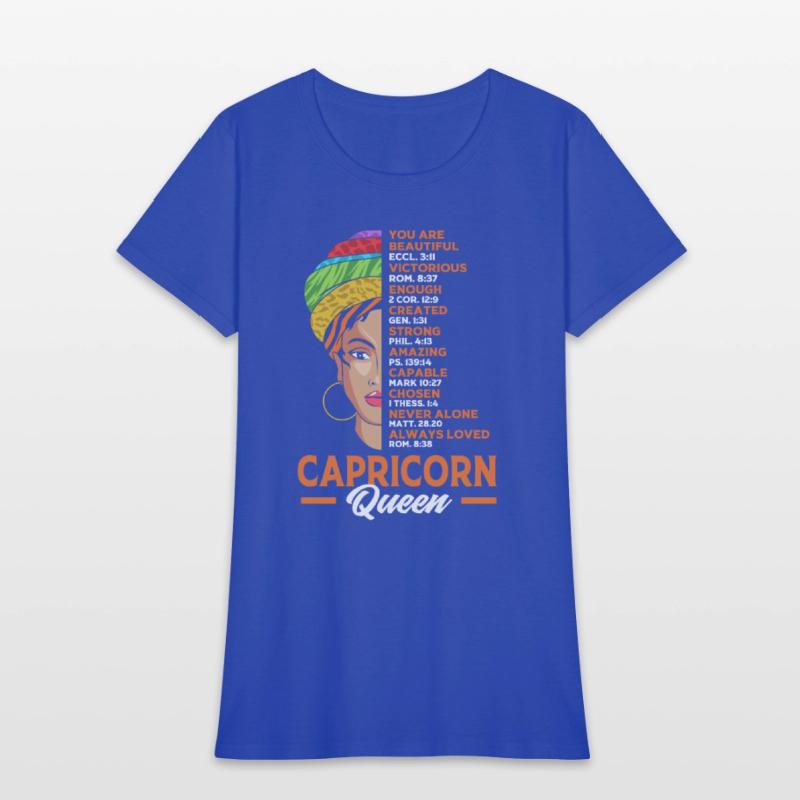 Zodiac Black Woman Capricorn Queen For Women