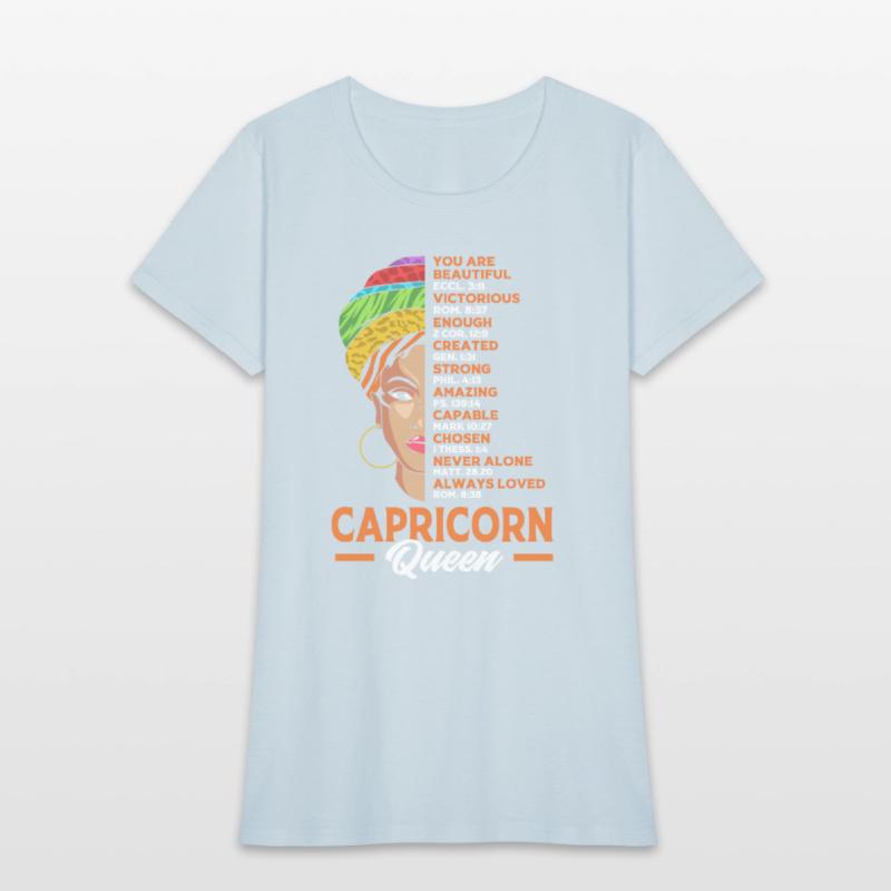 Zodiac Black Woman Capricorn Queen For Women