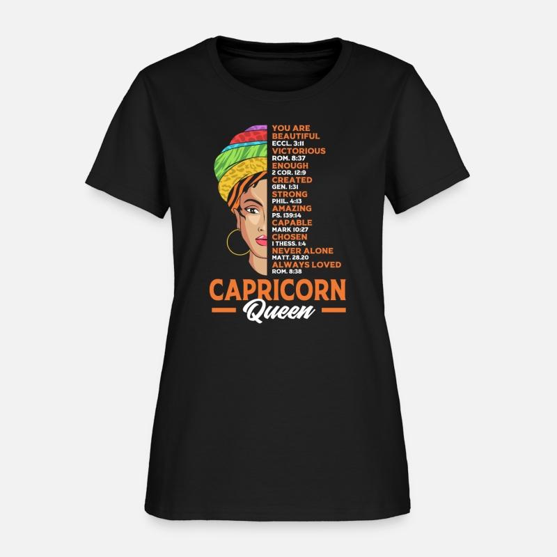 Zodiac Black Woman Capricorn Queen For Women
