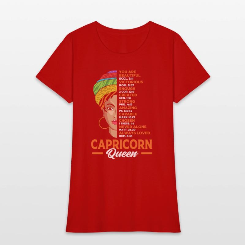Zodiac Black Woman Capricorn Queen For Women