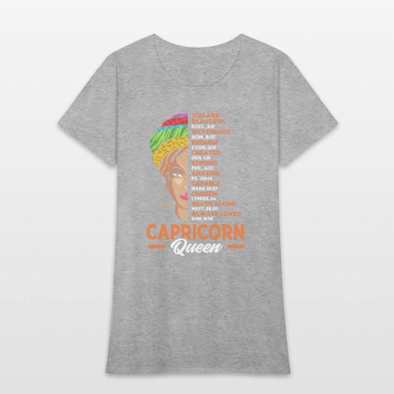 Zodiac Black Woman Capricorn Queen For Women