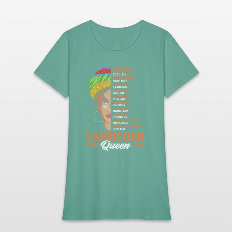 Zodiac Black Woman Capricorn Queen For Women