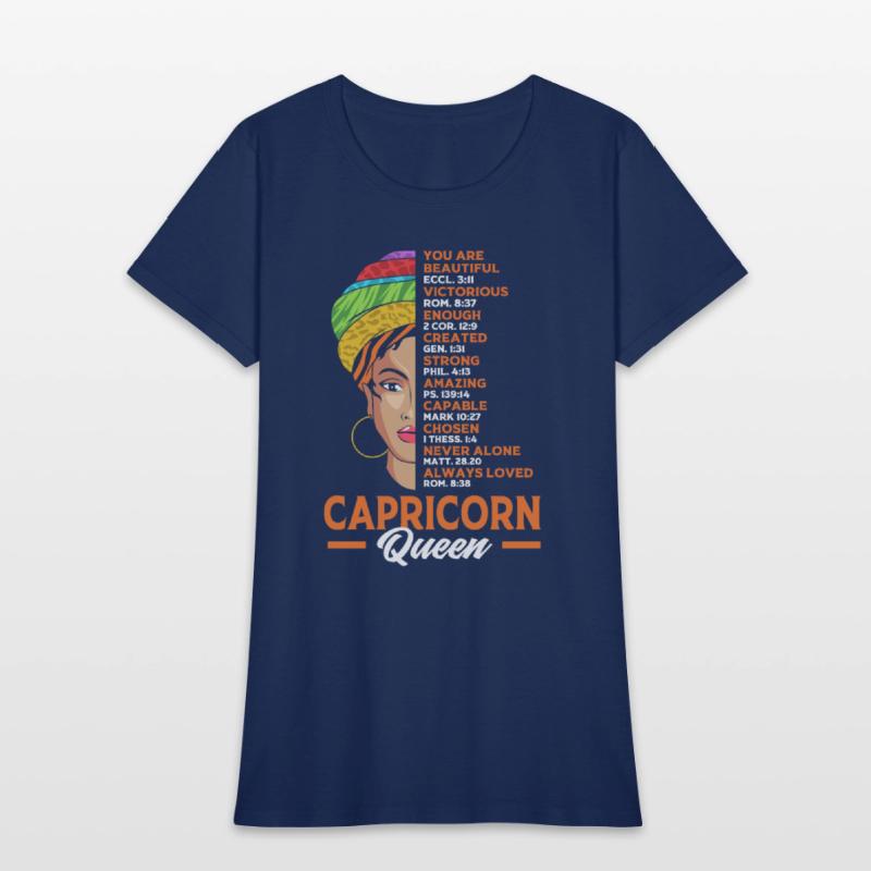 Zodiac Black Woman Capricorn Queen For Women