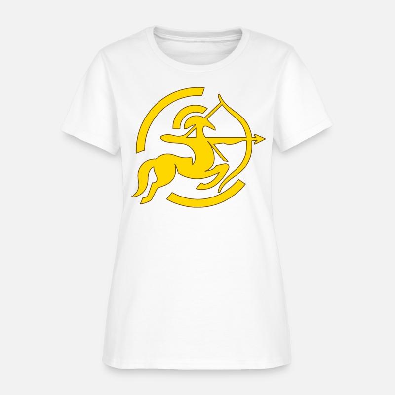 Zodiac Sagittarius Arc Icon Minimalistic Gold