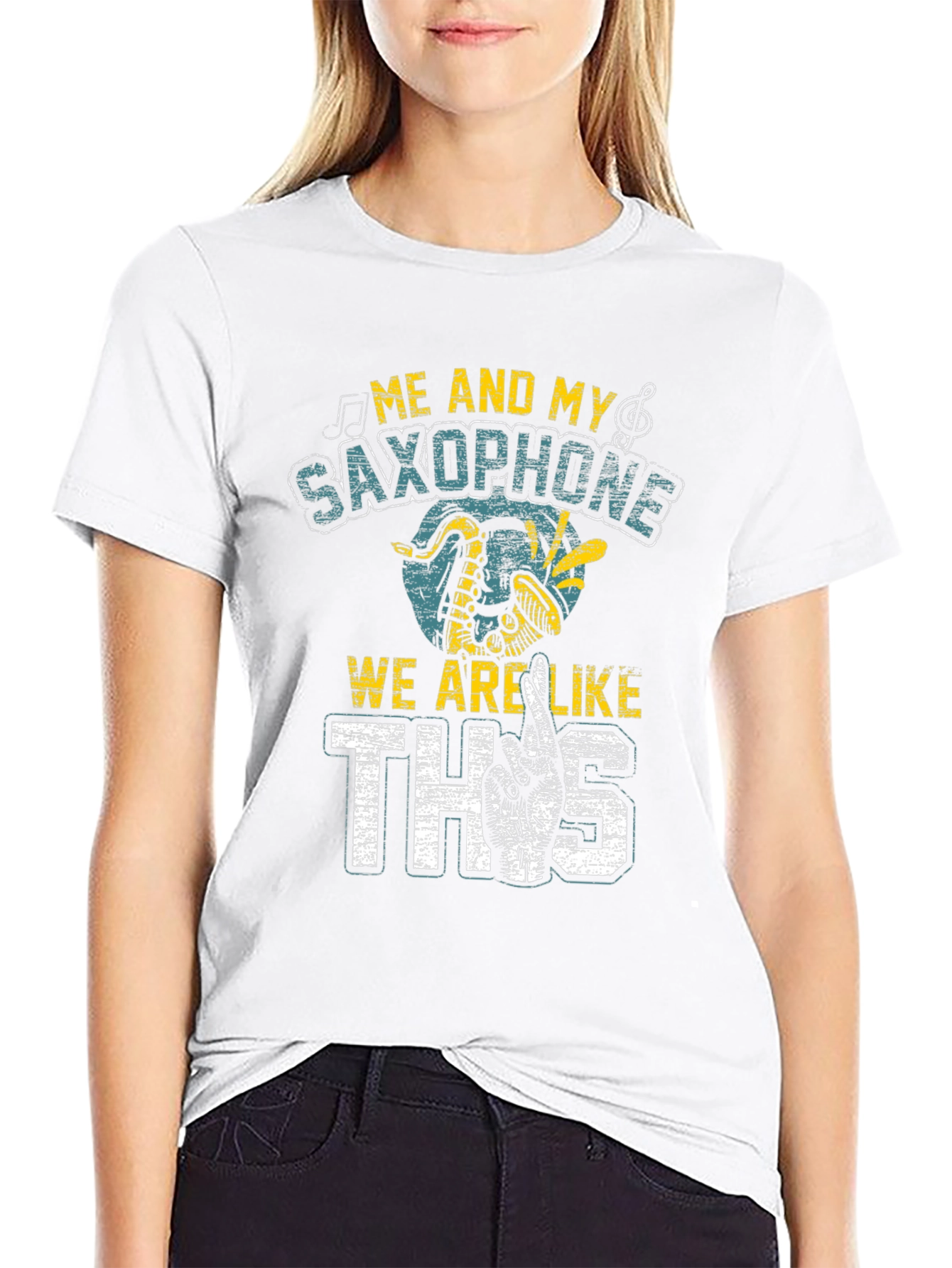 Saxophone Music Lover Graphic T-Shirt