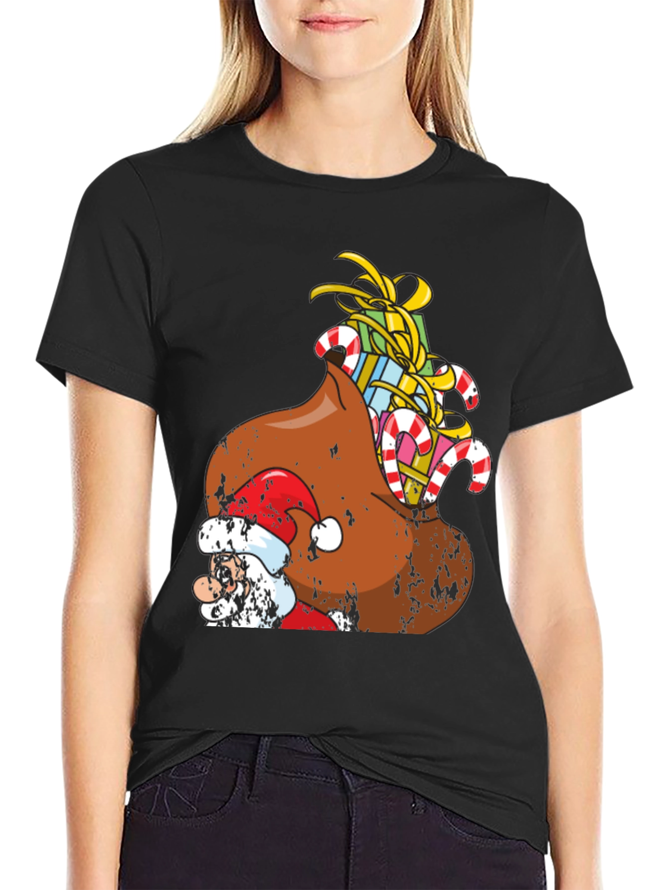 Funny Santa Poop Christmas T-Shirt