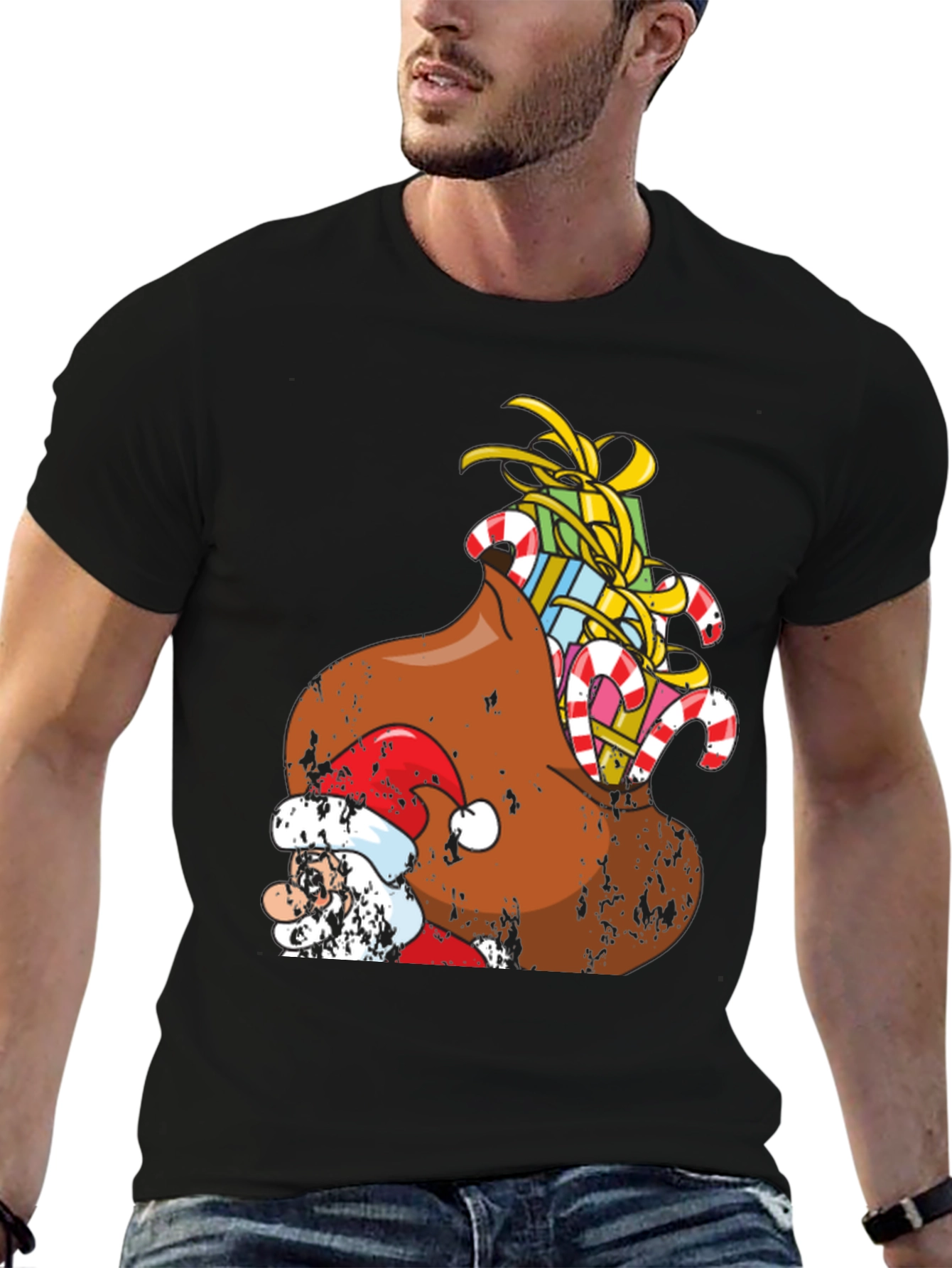 Funny Santa Poop Christmas T-Shirt