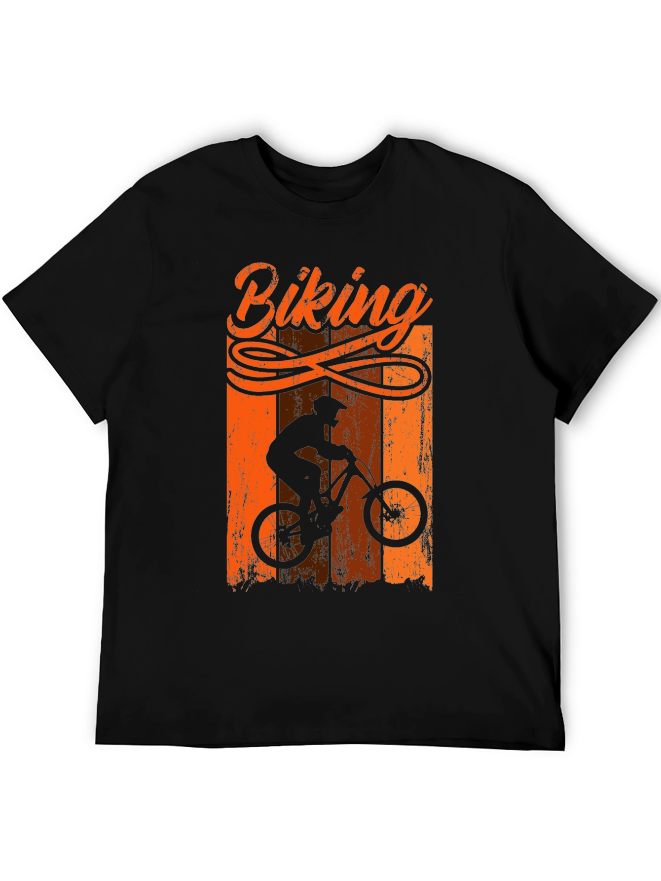 Biking T-Shirt - Mountain Bike Silhouette Tee