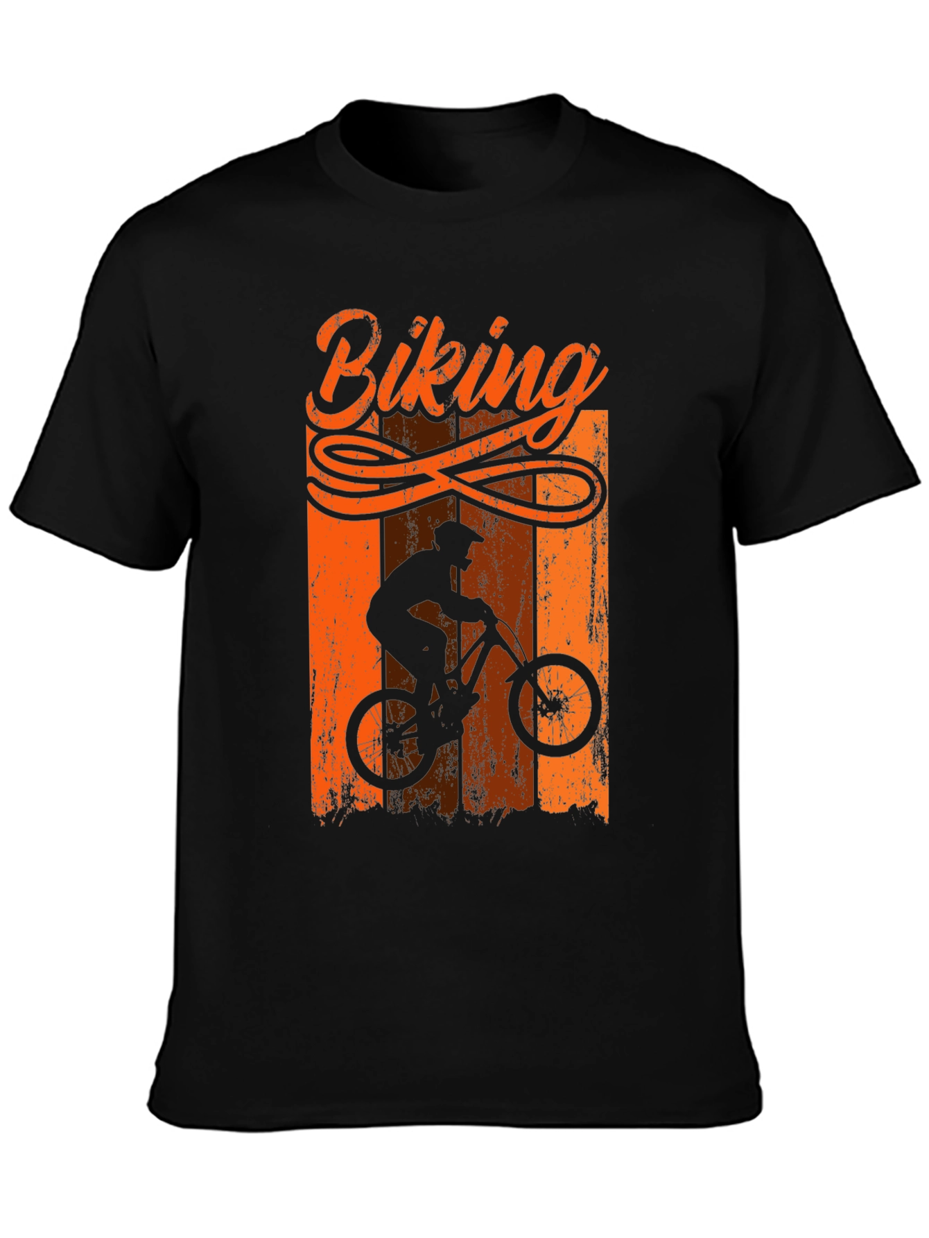 Biking T-Shirt - Mountain Bike Silhouette Tee