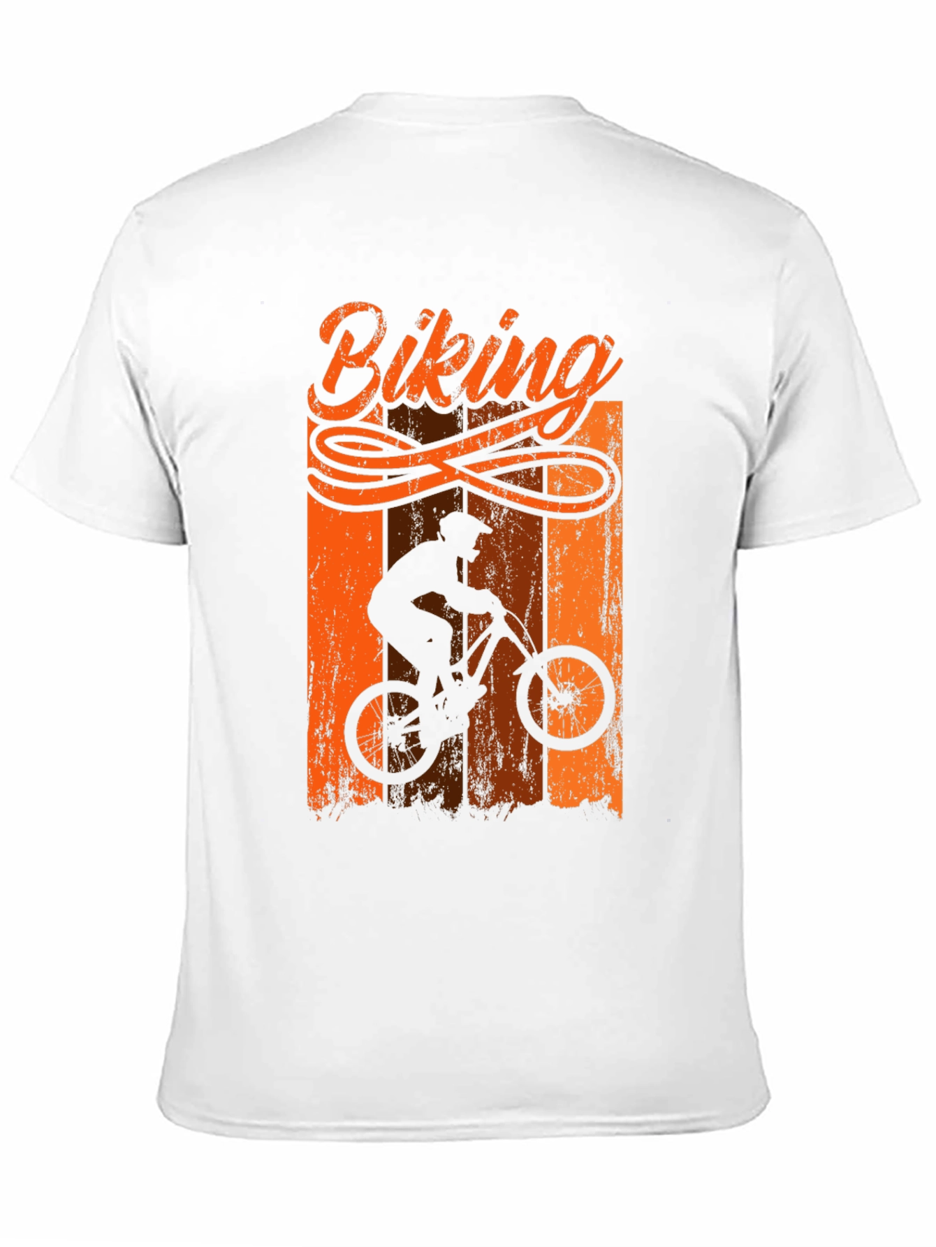 Biking T-Shirt - Mountain Bike Silhouette Tee