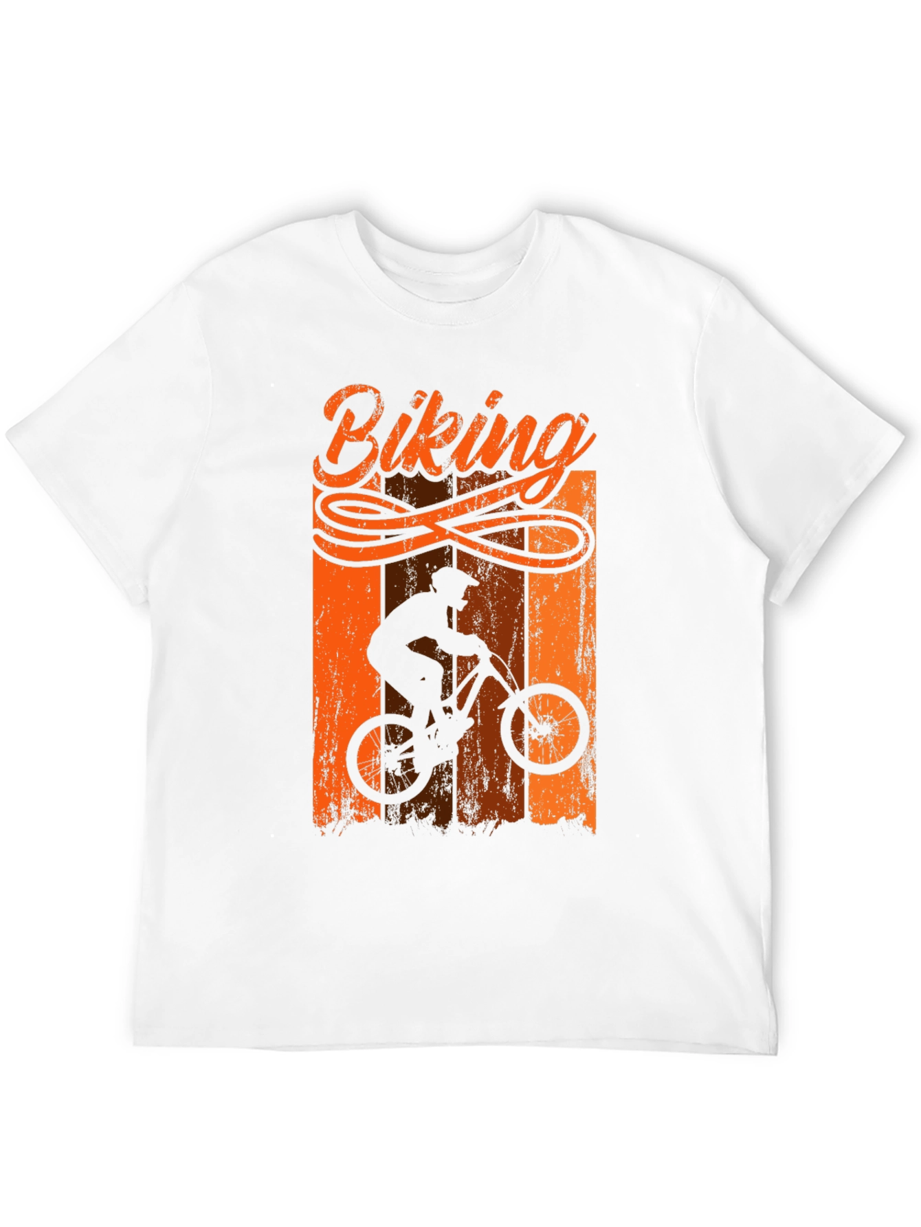 Biking T-Shirt - Mountain Bike Silhouette Tee