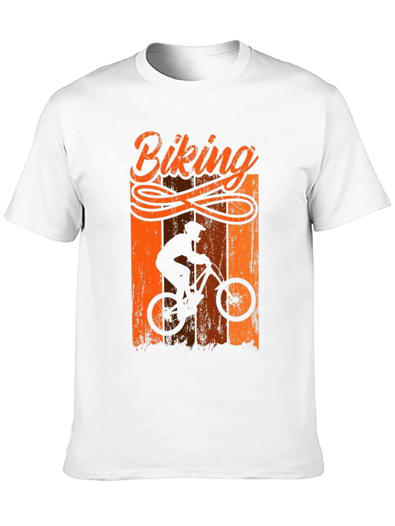 Biking T-Shirt - Mountain Bike Silhouette Tee