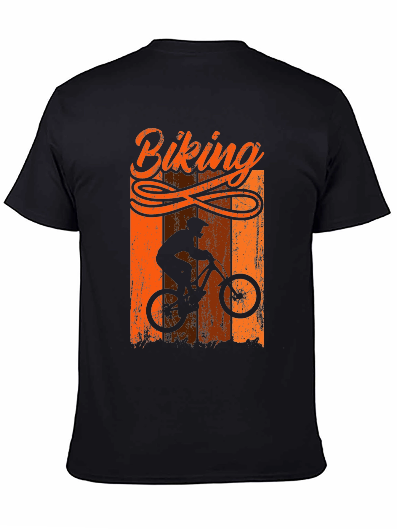 Biking T-Shirt - Mountain Bike Silhouette Tee