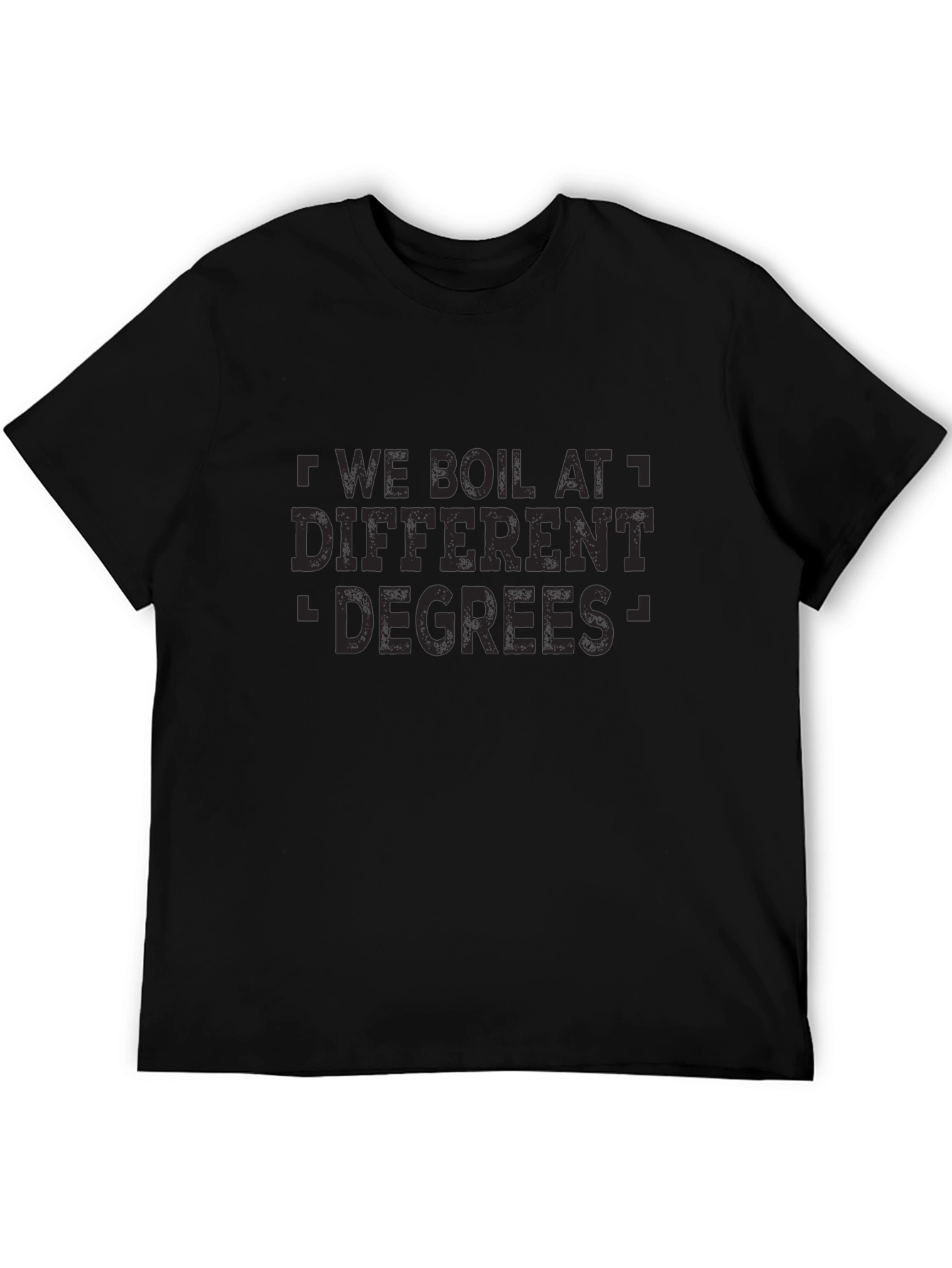 Boil At Different Degrees Black T-Shirt