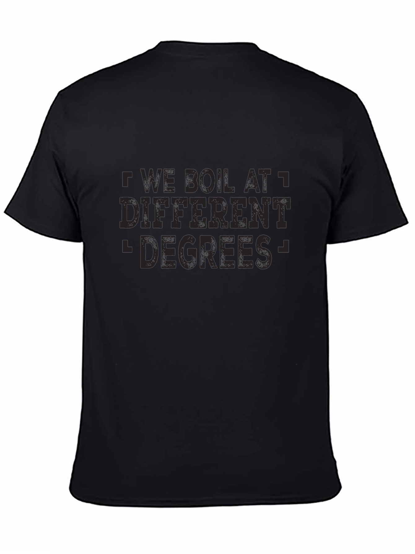 Boil At Different Degrees Black T-Shirt