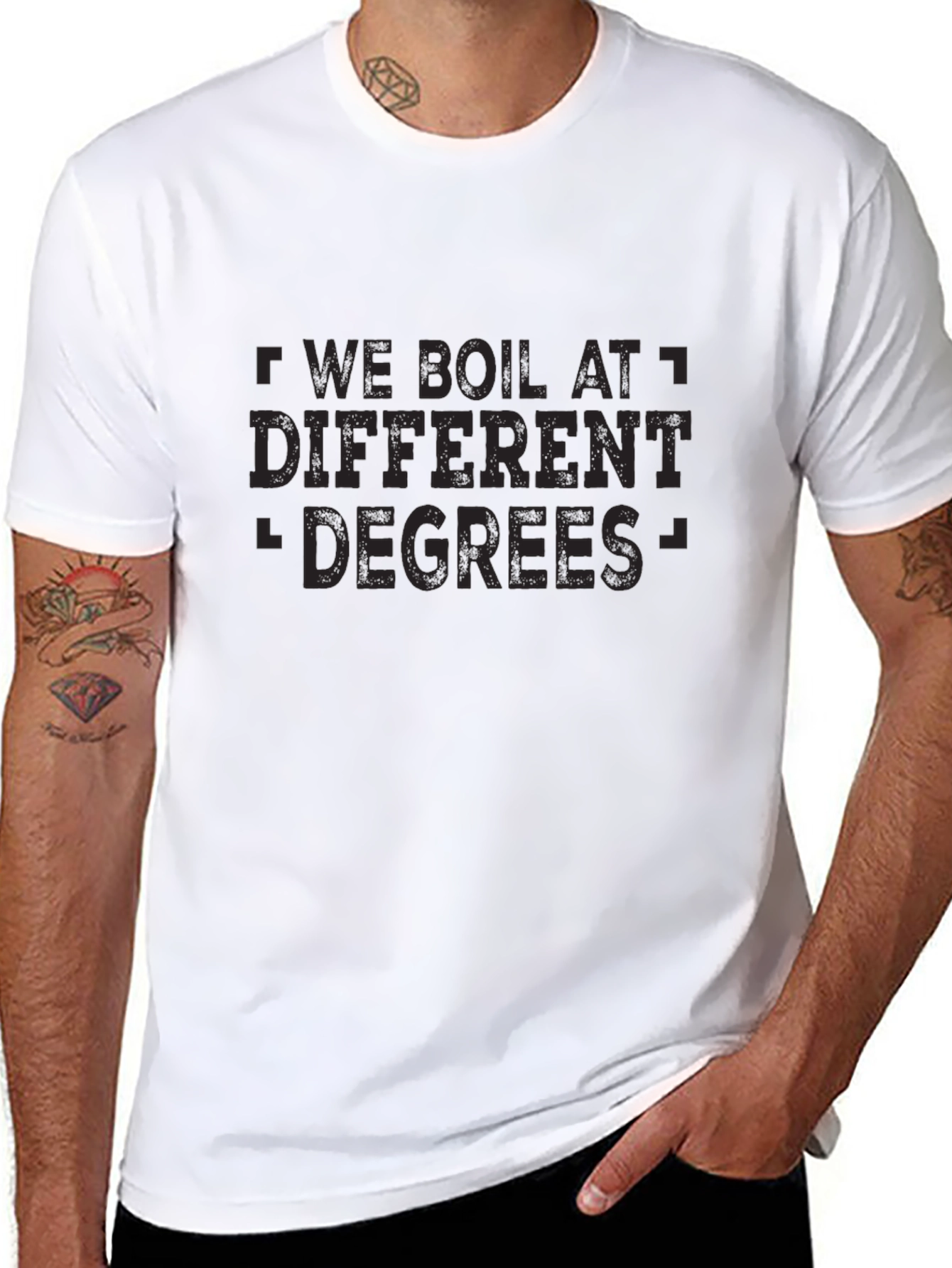 Boil At Different Degrees Black T-Shirt