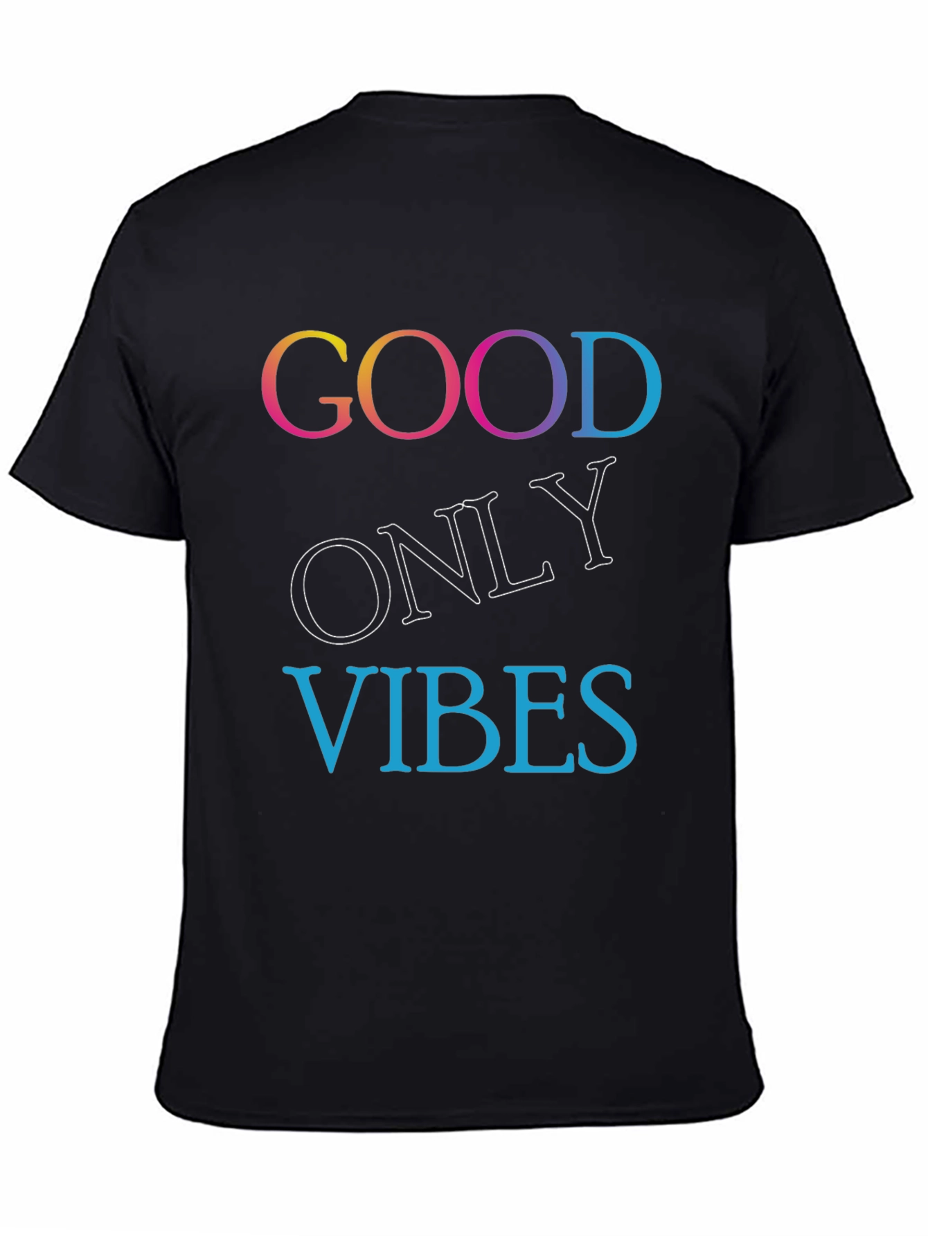 Good Only Vibes Black T-Shirt