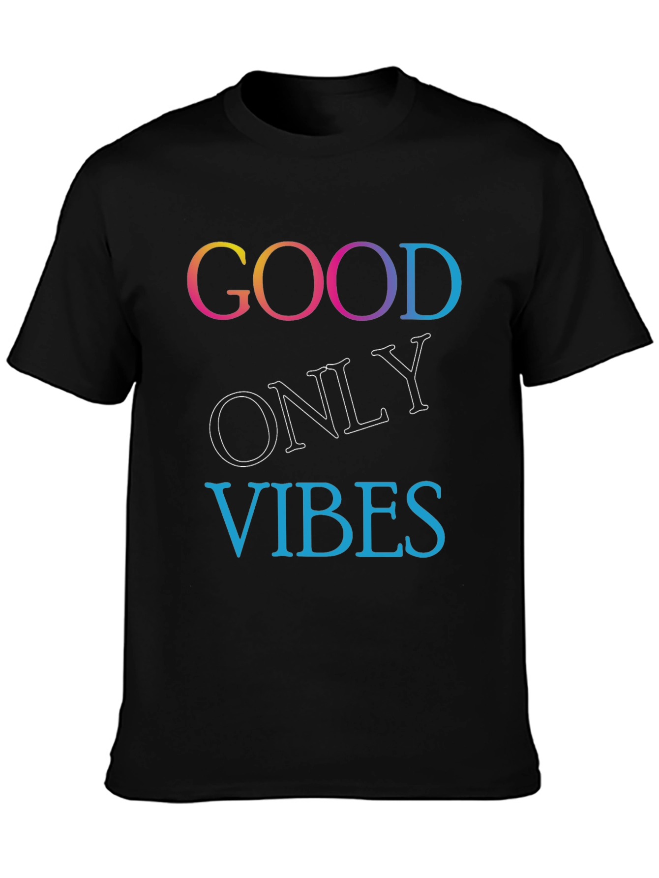 Good Only Vibes Black T-Shirt