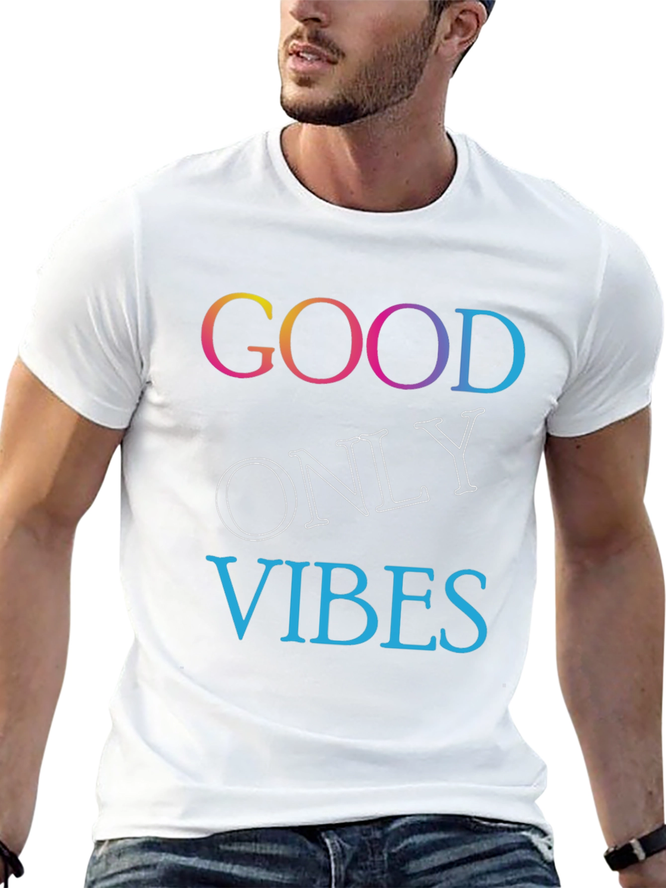 Good Only Vibes Black T-Shirt