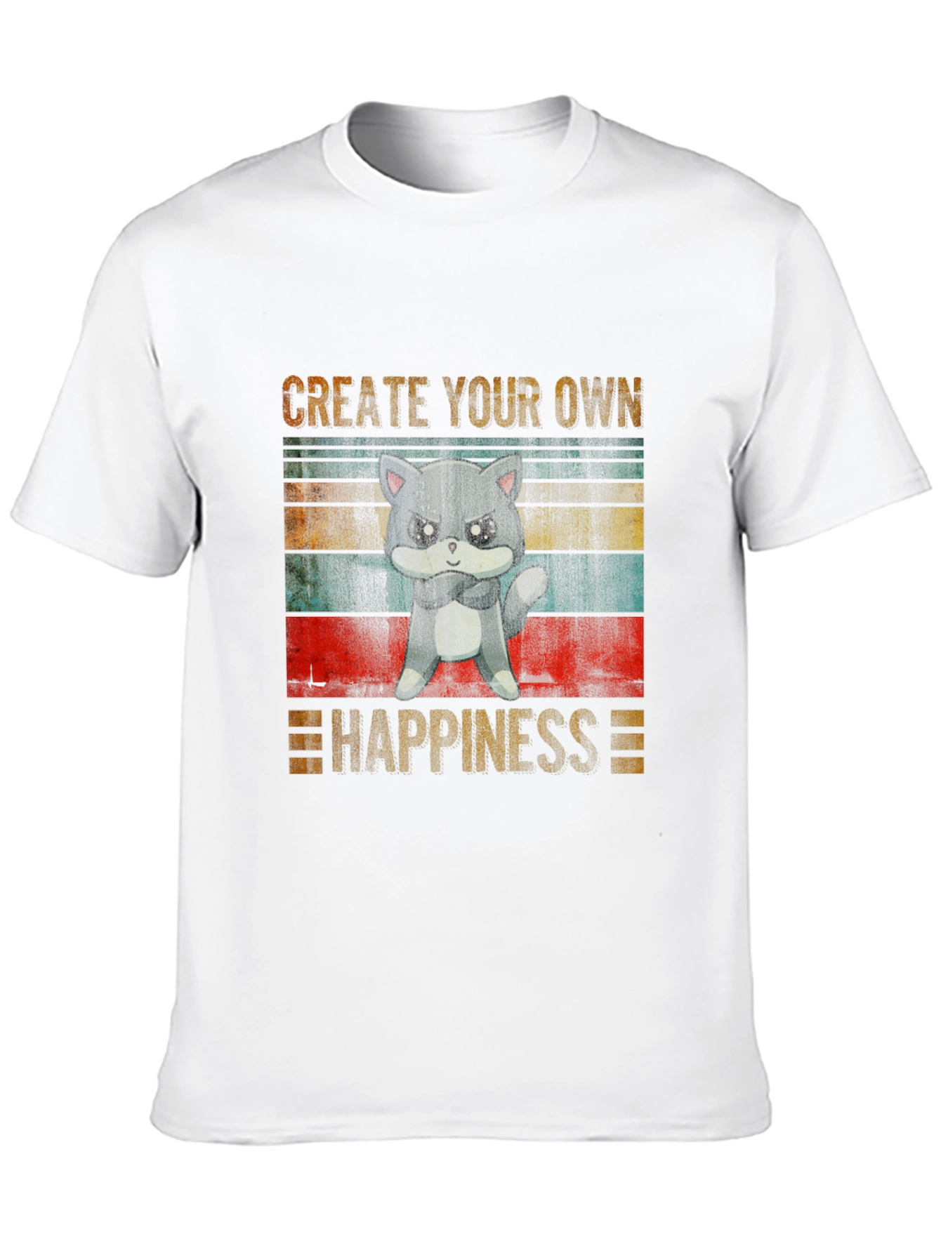 Create Your Own Happiness Grumpy Cat T-Shirt