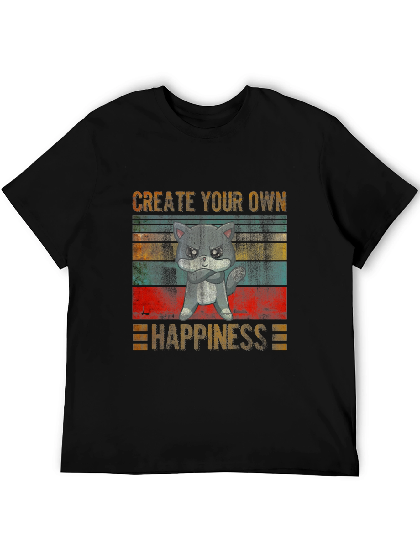 Create Your Own Happiness Grumpy Cat T-Shirt