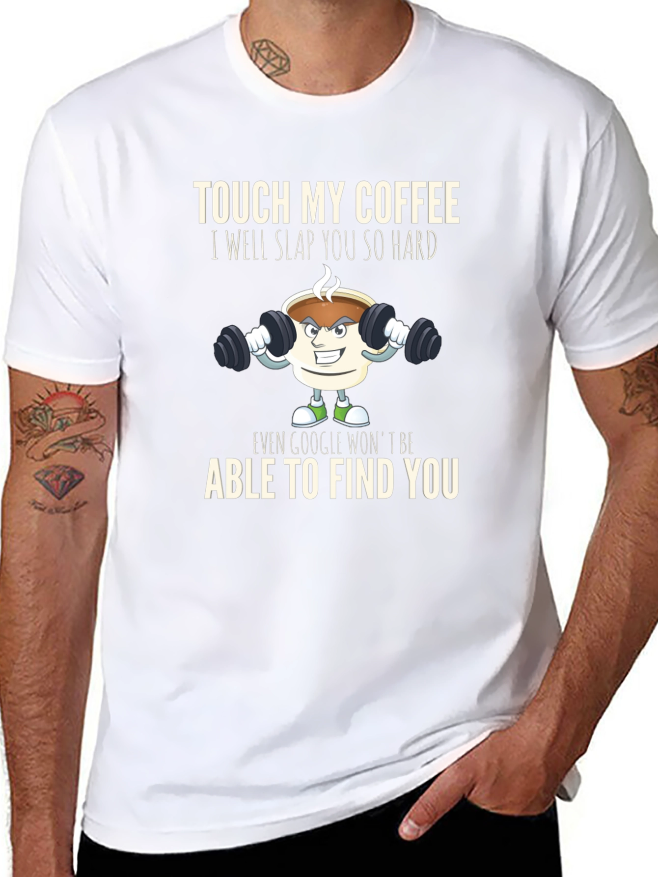 Touch My Coffee T-Shirt Funny Gym Coffee Lover