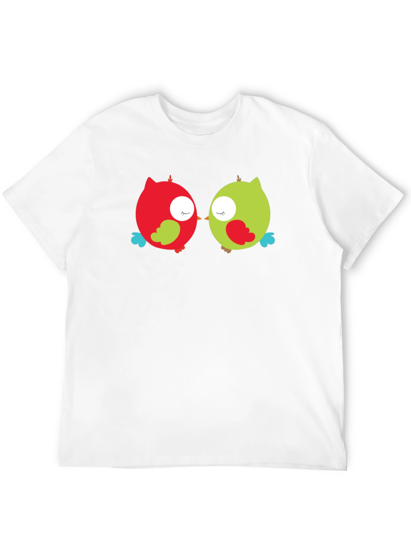 Cute Owls Black T-Shirt - Whimsical Graphic Tee