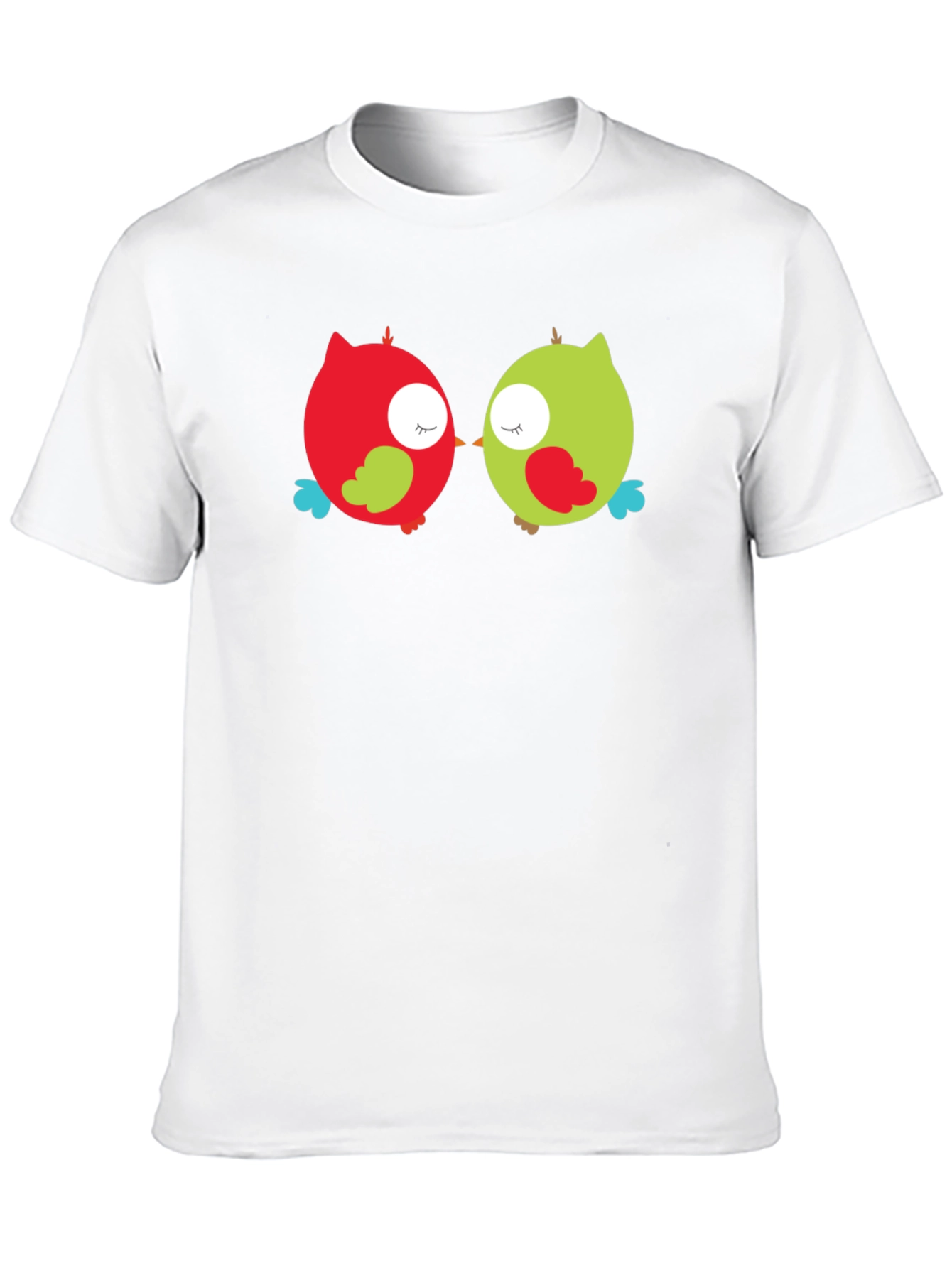 Cute Owls Black T-Shirt - Whimsical Graphic Tee