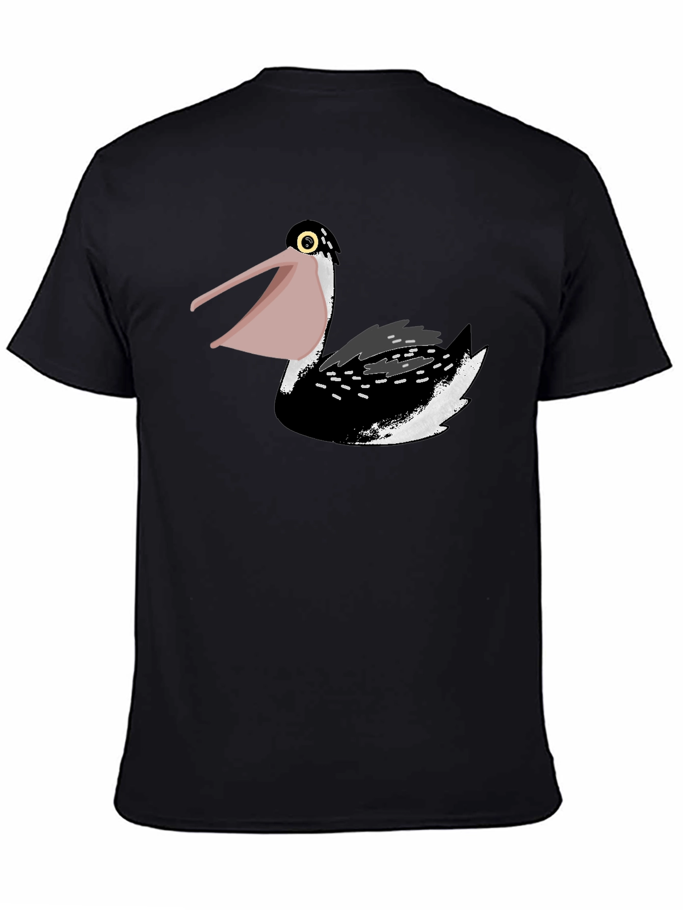 Pelican Graphic Tee - Black Cotton Comfort