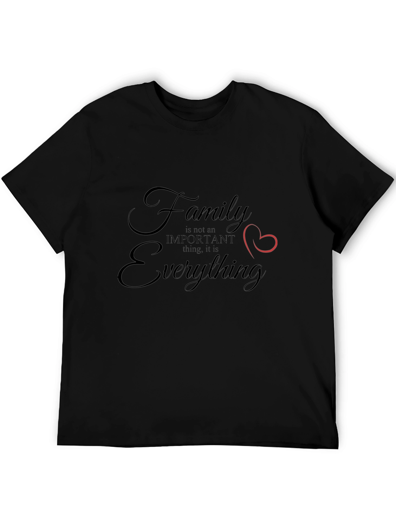 Family Everything Graphic Tee - Black