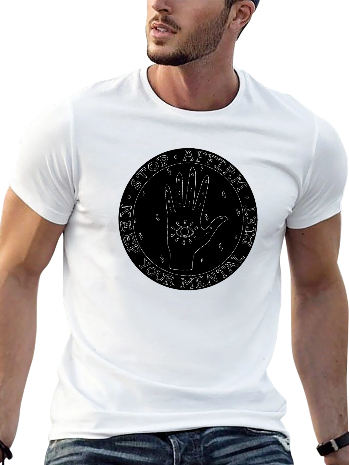 Keep Your Mental Diet Graphic Tee - Black