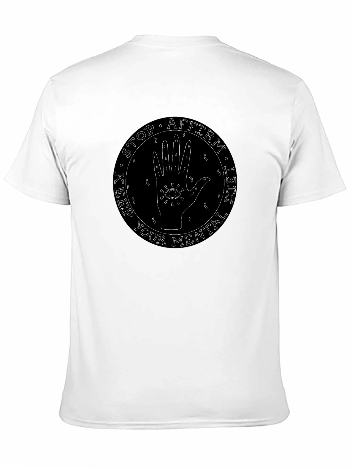 Keep Your Mental Diet Graphic Tee - Black