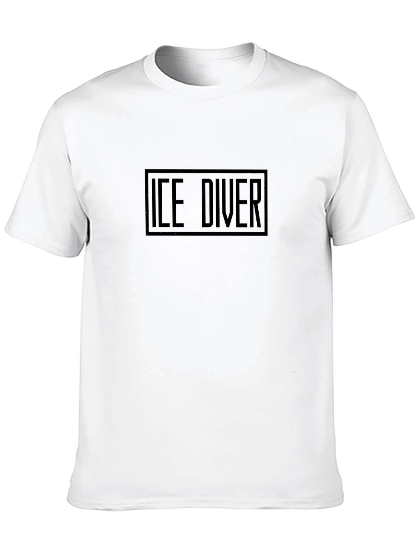 Ice Diver Graphic Tee - Black Cotton T-Shirt