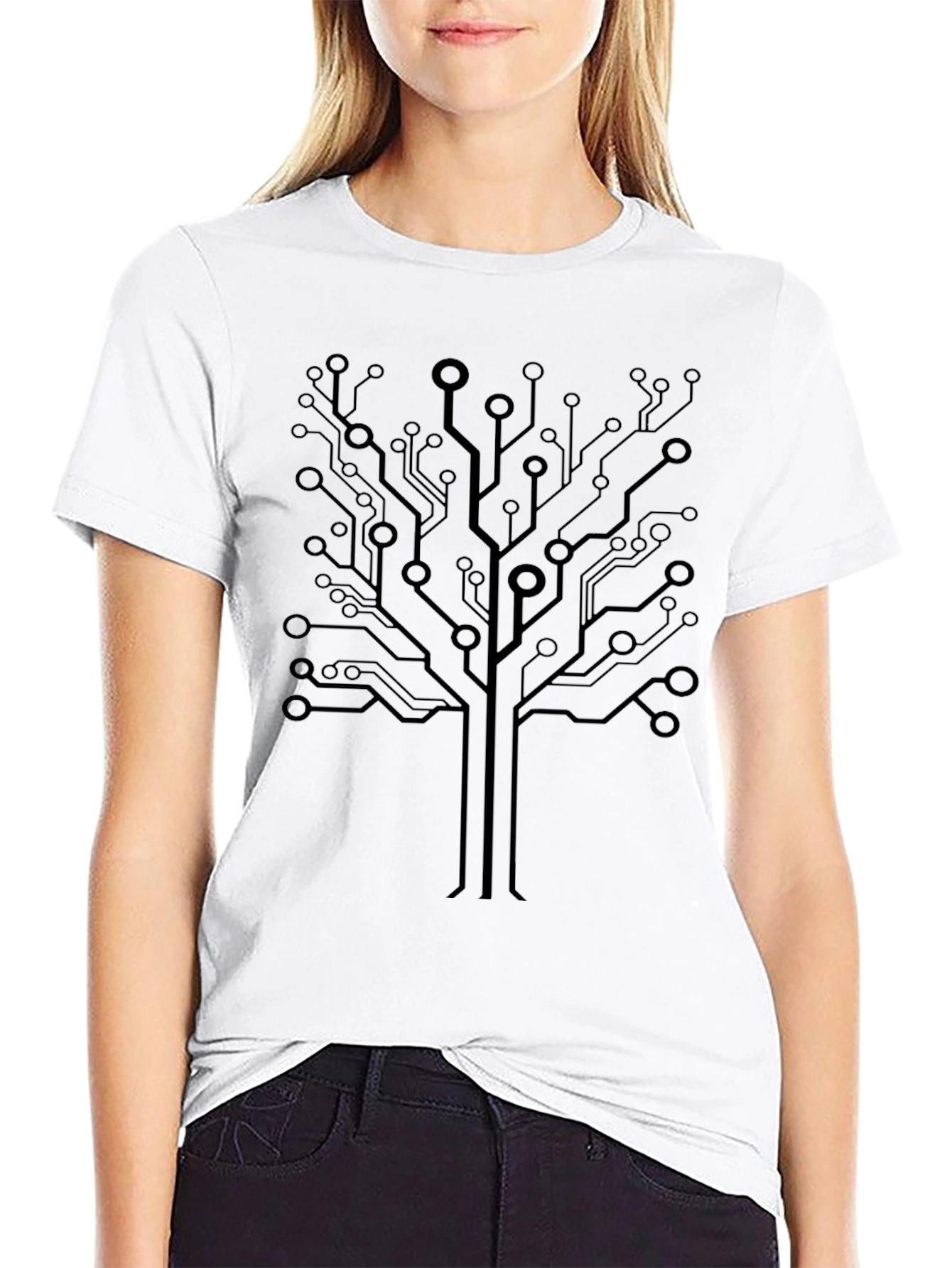 Circuit Tree Graphic T-Shirt - Tech Lovers Tee