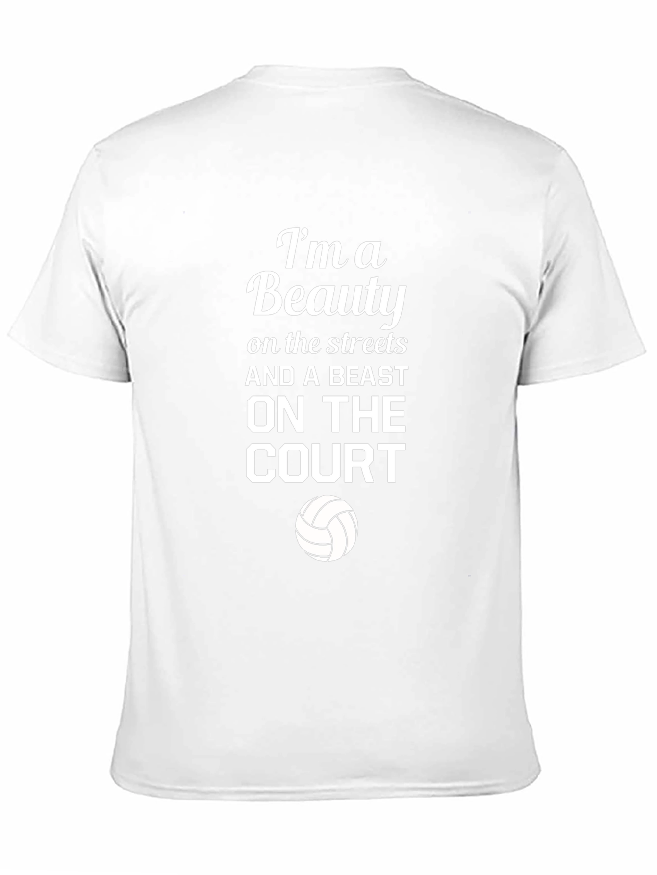 Beauty and Beast Volleyball Graphic Tee