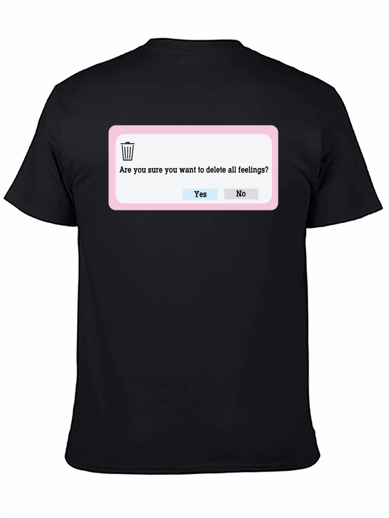 Delete All Feelings T-Shirt - Black