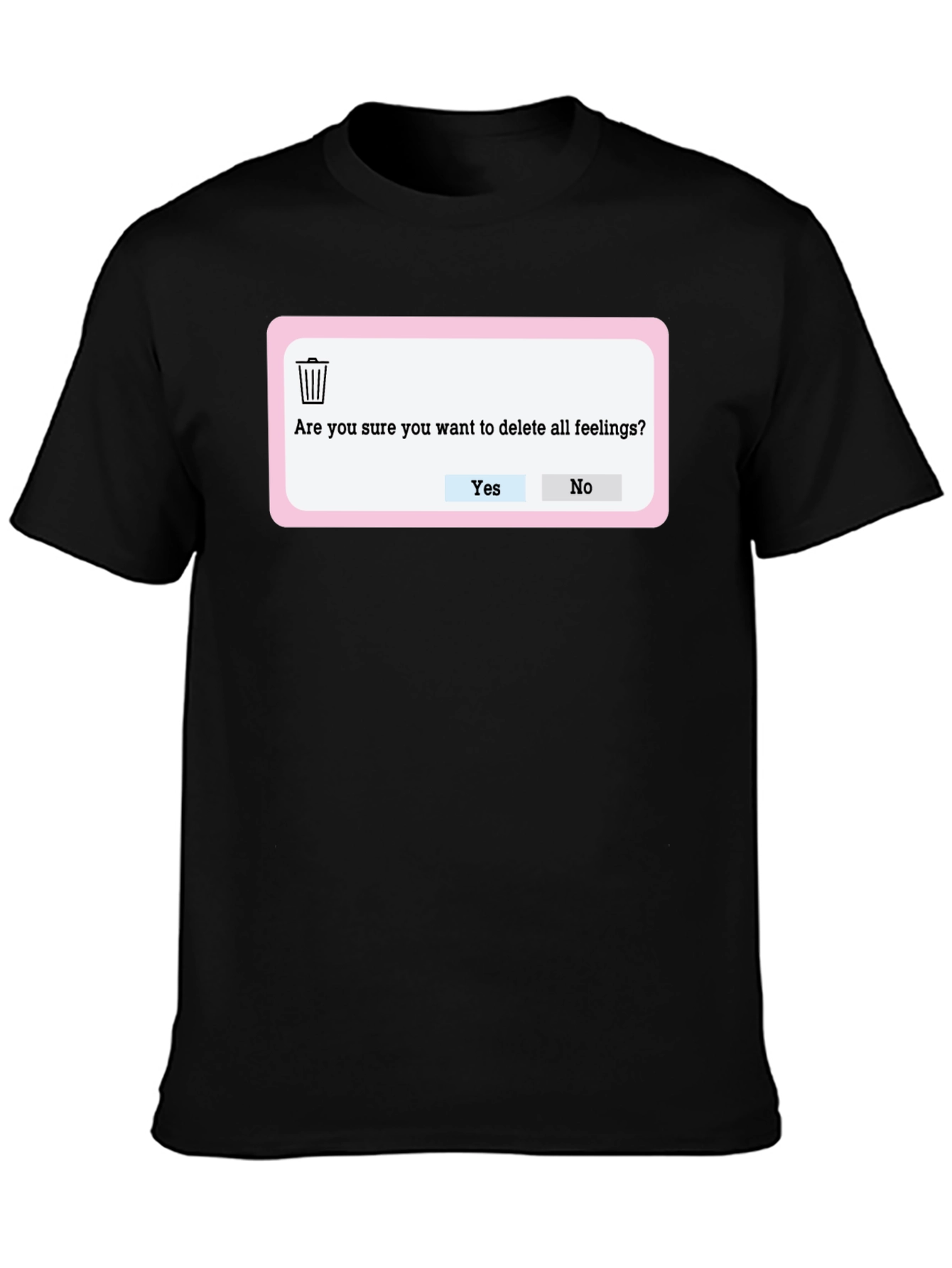 Delete All Feelings T-Shirt - Black