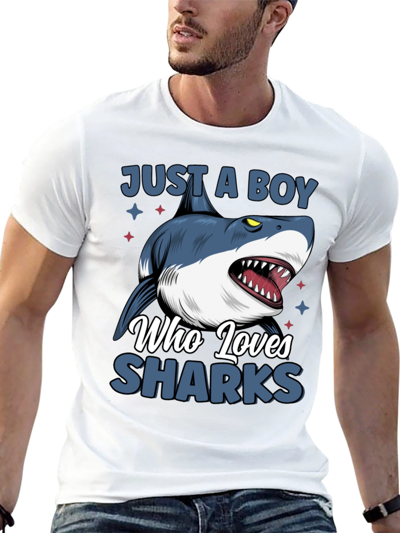 Just a Boy Who Loves Sharks T-Shirt