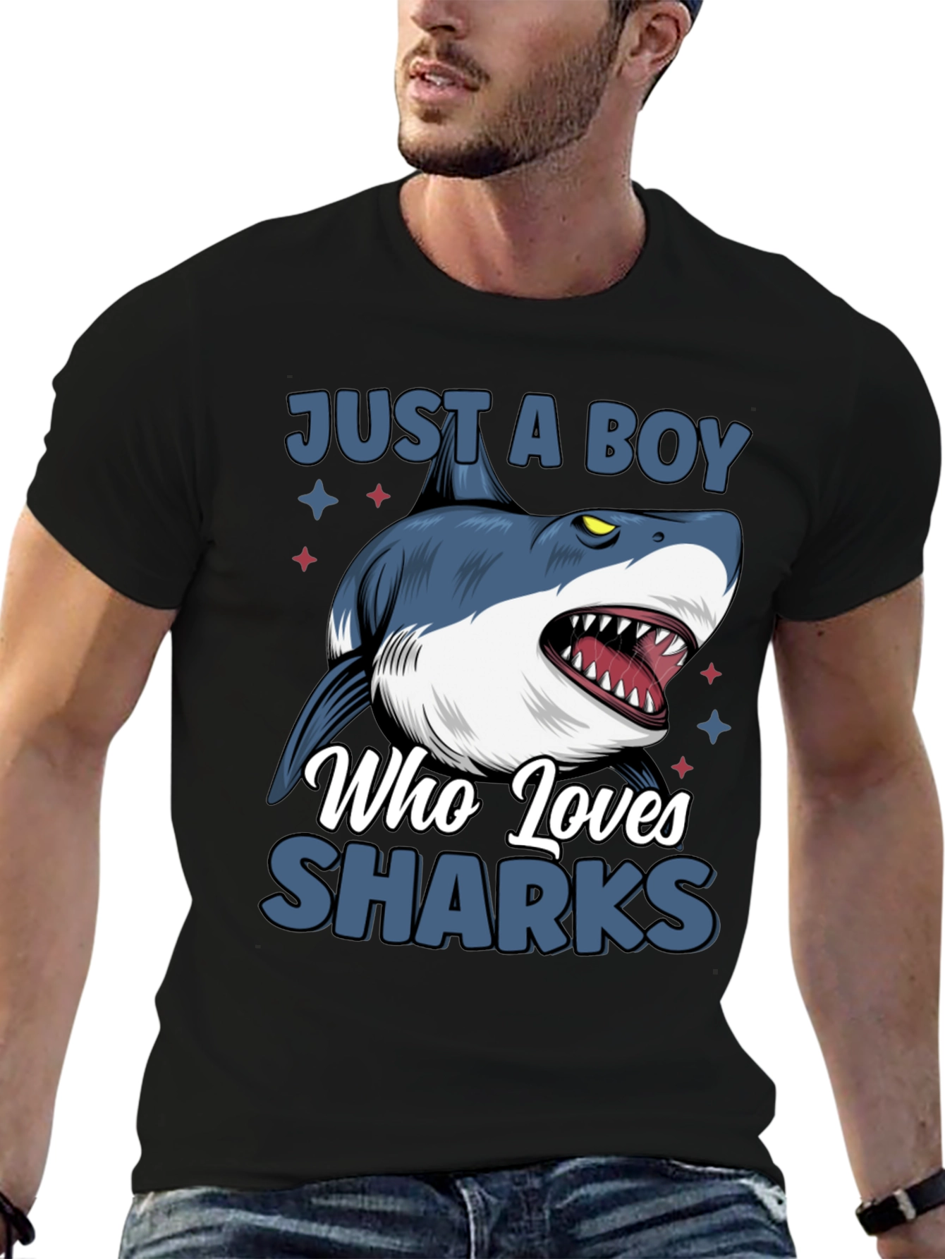 Just a Boy Who Loves Sharks T-Shirt