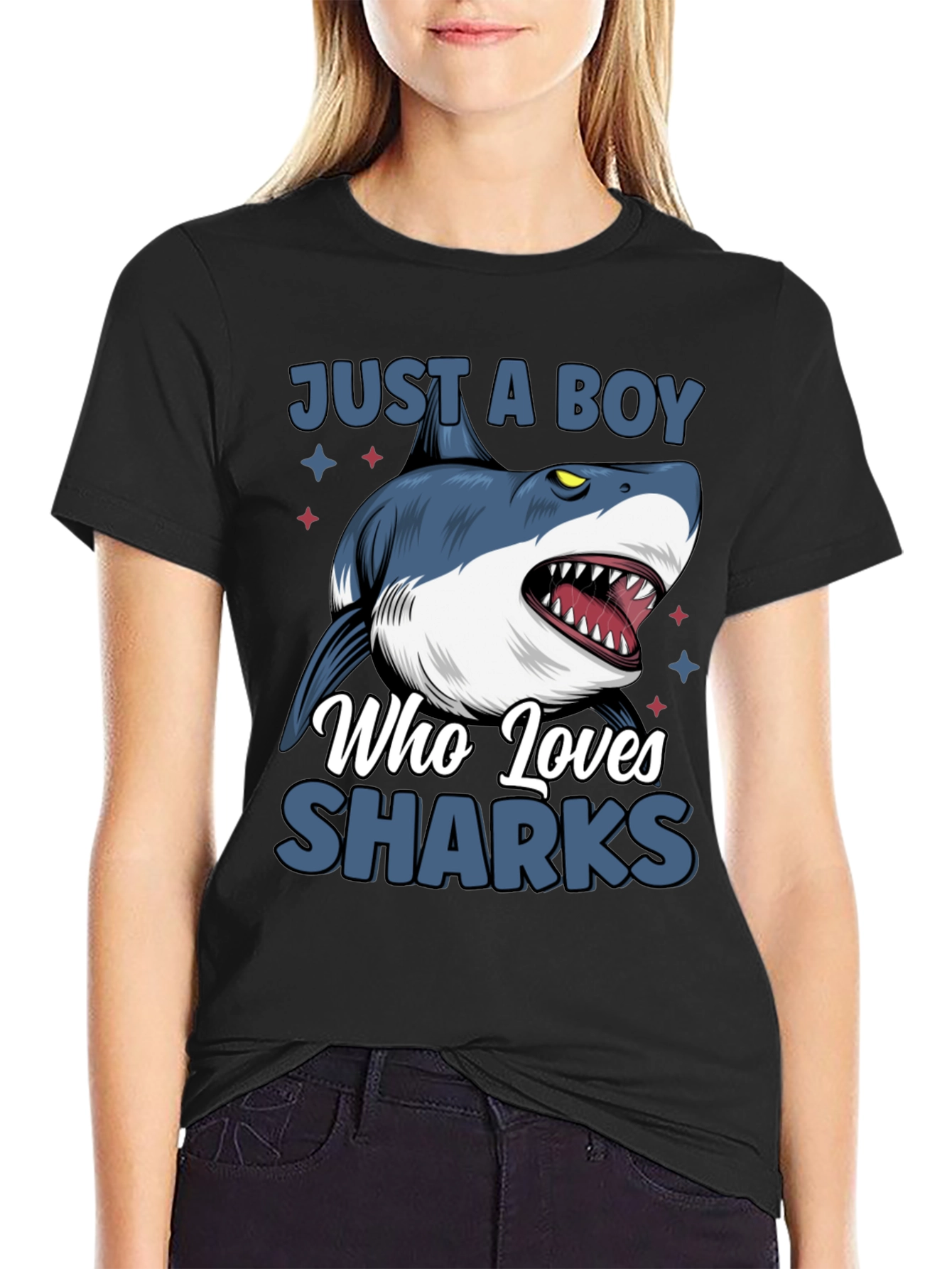 Just a Boy Who Loves Sharks T-Shirt