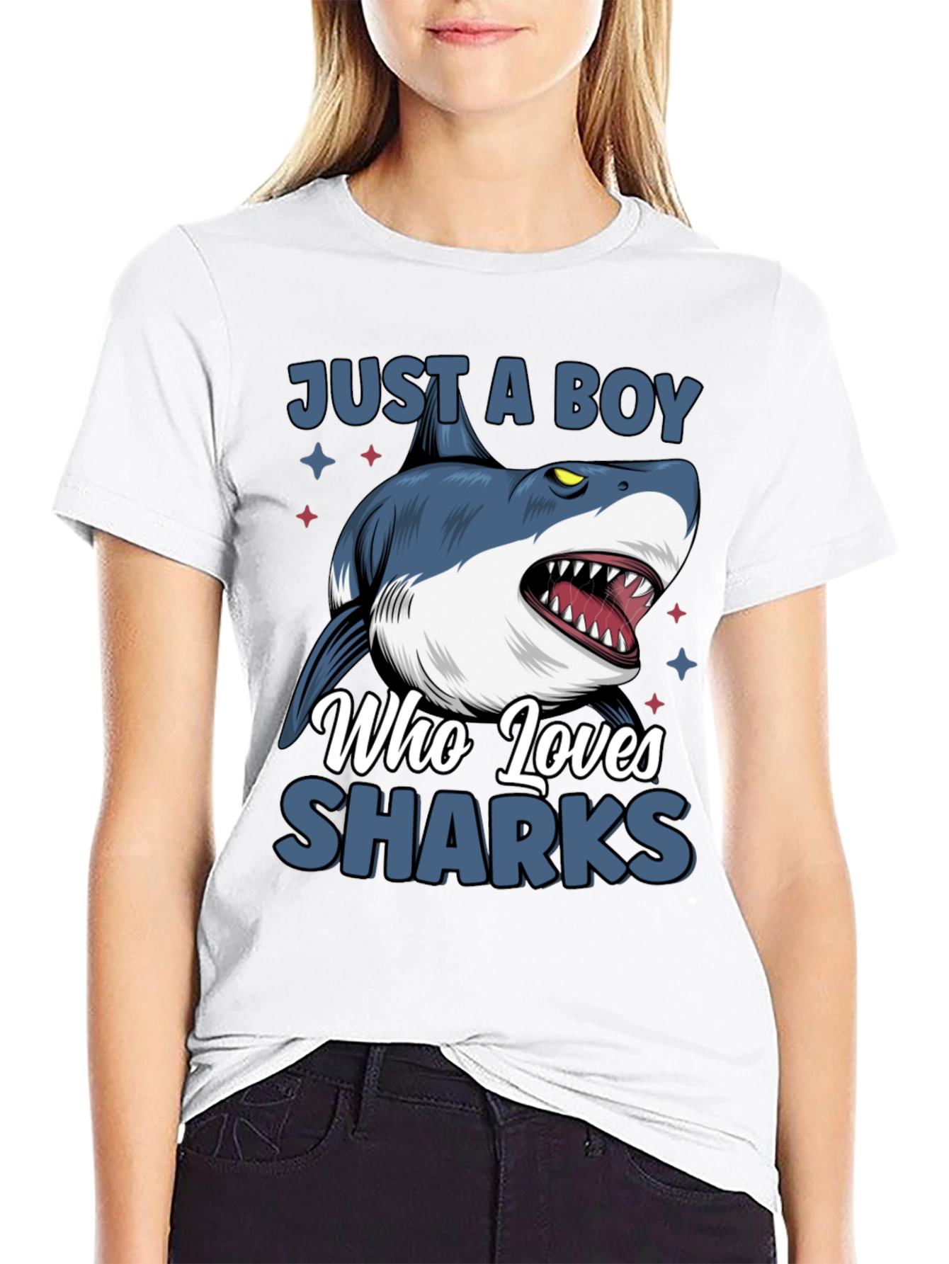 Just a Boy Who Loves Sharks T-Shirt