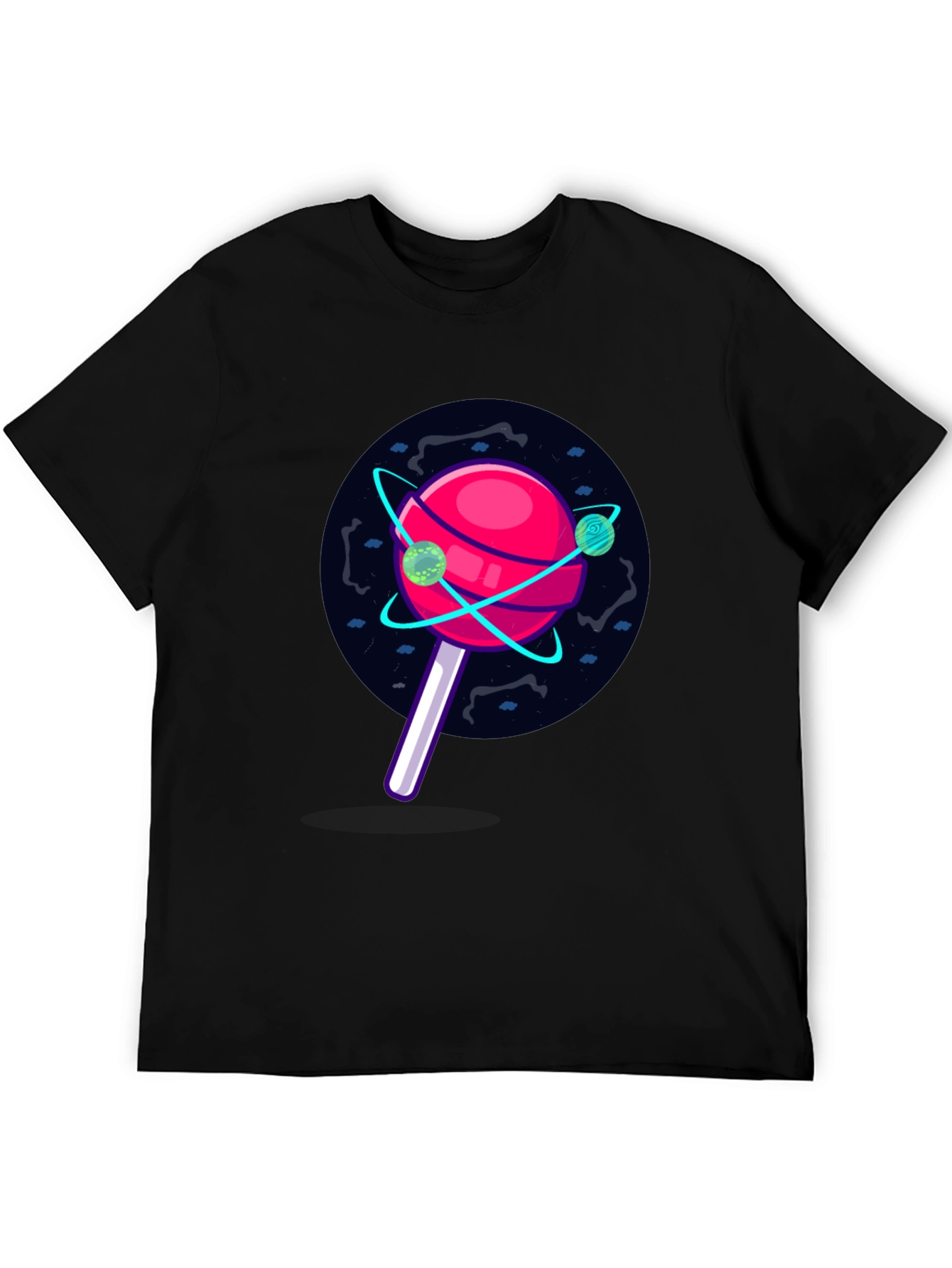 Cosmic Candy T-Shirt - Black Unique Graphic Tee